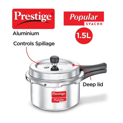 PRESTIGE POPULAR SVACHH ALUMINIUM COOKER 1.5 LTR - Image 2