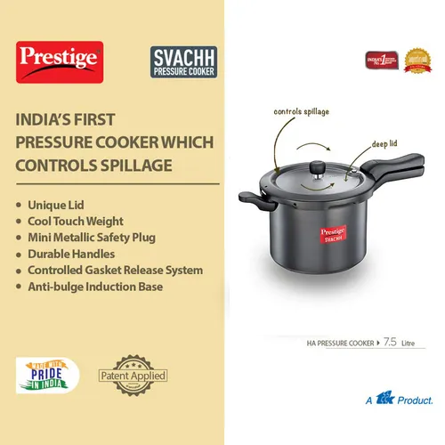 PRESTIGE HA SVACHH OUTER LID PRESSURE COOKER 7.5 LTR - Image 3