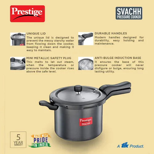 PRESTIGE HA SVACHH OUTER LID PRESSURE COOKER 7.5 LTR - Image 4