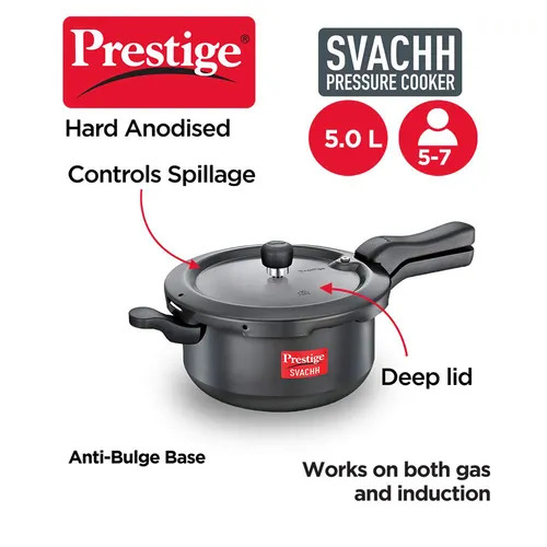 PRESTIGE HA SVACHH OUTER LID PRESSURE COOKER SENIOR PAN 5 LTR - Image 2