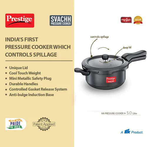 PRESTIGE HA SVACHH OUTER LID PRESSURE COOKER SENIOR PAN 5 LTR - Image 3