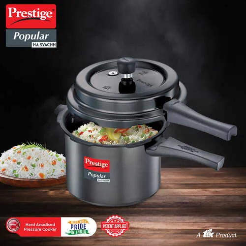 PRESTIGE POPULAR HA SVACHH OUTER LID PRESSURE COOKER 5 LTR - Image 2