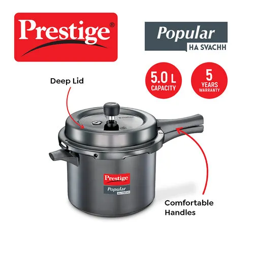 PRESTIGE POPULAR HA SVACHH OUTER LID PRESSURE COOKER 5 LTR - Image 3