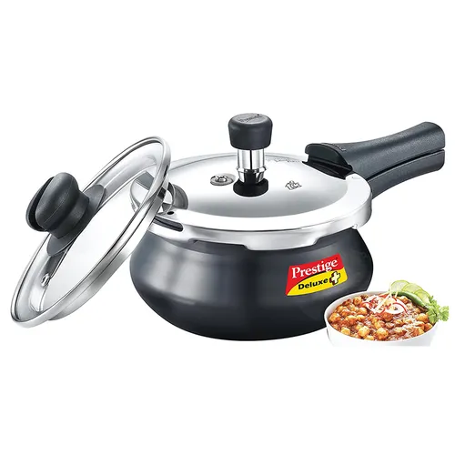 PRESTIGE DELUXE DUO + HA HANDI WITH GLASS LID COOKER 3 LTR