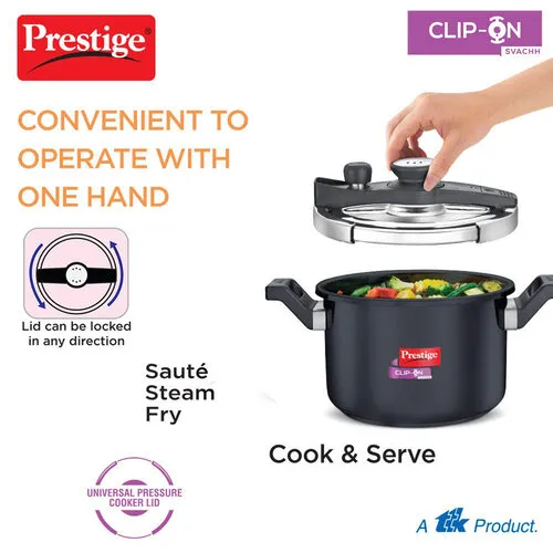PRESTIGE CLIP-ON HA SVACHH 5 LTR PRESSURE COOKER - Image 3