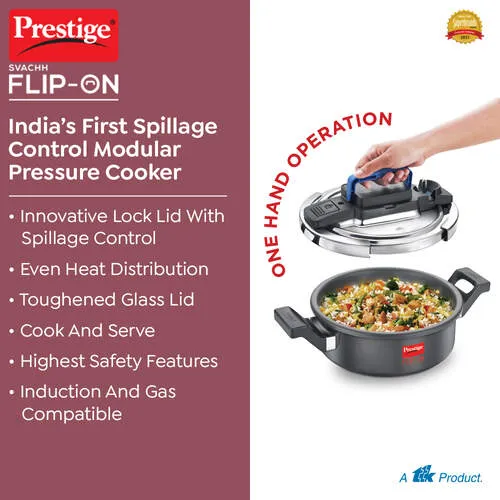 PRESTIGE FLIP-ON HA SVACHH 3 LTR (22 CM) PRESSURE COOKER - Image 3