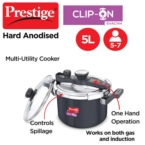 PRESTIGE CLIP-ON HA SVACHH 5 LTR PRESSURE COOKER - Image 4