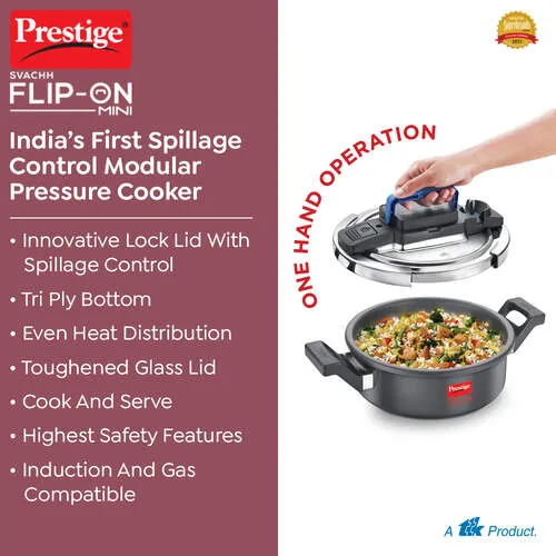 PRESTIGE FLIP-ON HA SVACHH 2 LTR (18 CM) PRESSURE COOKER - Image 2