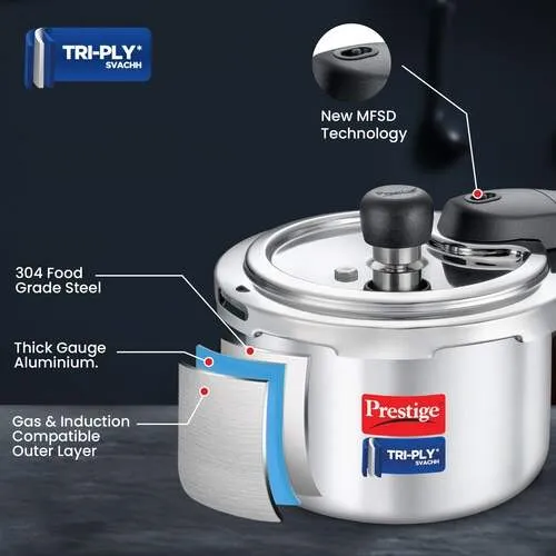 PRESTIGE TRIPLY SVACHH OUTER LID PRESSURE COOKER 1.5 LTR - Image 5