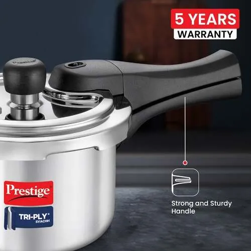 PRESTIGE TRIPLY SVACHH OUTER LID PRESSURE COOKER 1.5 LTR - Image 6
