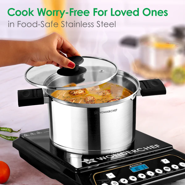WONDERCHEF S.S. CLICK & COOK CASSEROLE SET OF 2 WITH LIDS (14CM 1L / 19CM 3L) - Image 4