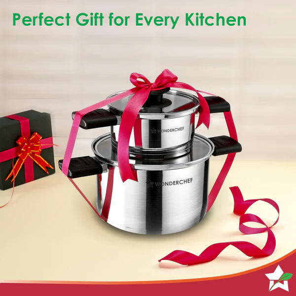 WONDERCHEF S.S. CLICK & COOK CASSEROLE SET OF 2 WITH LIDS (14CM 1L / 19CM 3L) - Image 6