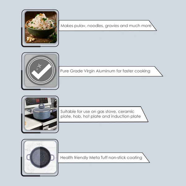 WONDERCHEF GRANITE DIE-CAST CASSEROLE 6 PCS SET (RED) (16CM-1.15L / 20CM-2L / 24CM-4.5L) - Image 5