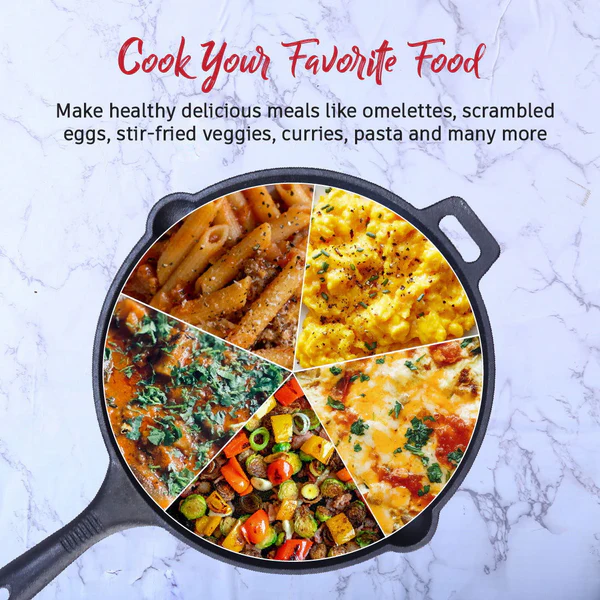 WONDERCHEF FORZA PRE-SEASONED CAST-IRON FRY PAN 25CM 2L - Image 5