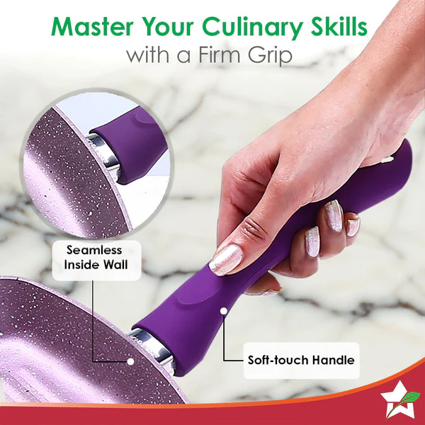 WONDERCHEF ROYAL VELVET NON-STICK GRILL PAN 24CM 1.8L - Image 6