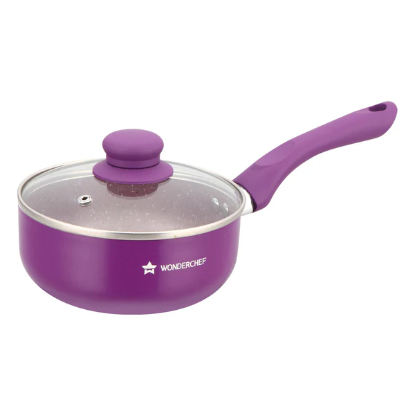 WONDERCHEF ROYAL VELVET NON-STICK SAUCE PAN WITH LID 18CM 2L