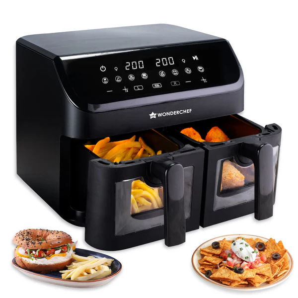 WONDERCHEF REGENTA AIR FRYERS WITH DUAL BASKET 9L
