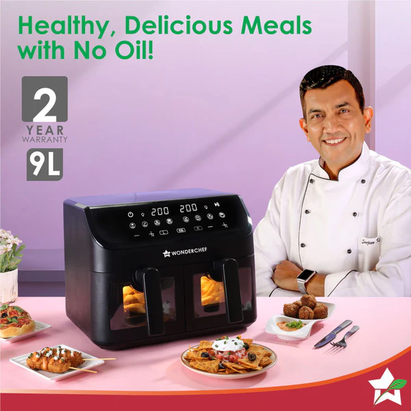 WONDERCHEF REGENTA AIR FRYERS WITH DUAL BASKET 9L - Image 3