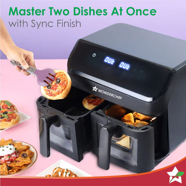 WONDERCHEF REGENTA AIR FRYERS WITH DUAL BASKET 9L - Image 5