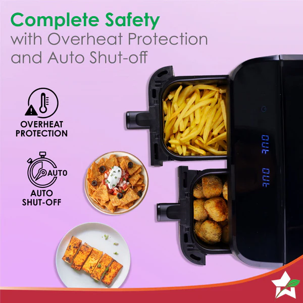 WONDERCHEF REGENTA AIR FRYERS WITH DUAL BASKET 9L - Image 7