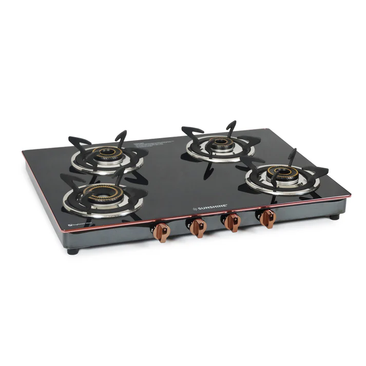 SUNSHINE DONNA ROSE GOLD NX 4 BURNER GAS STOVE