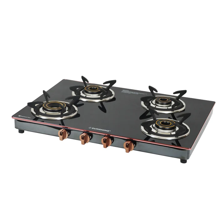 SUNSHINE DONNA ROSE GOLD NX 4 BURNER GAS STOVE - Image 3