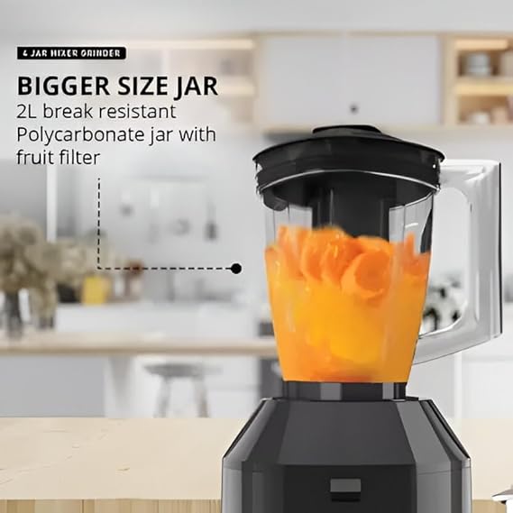 HAVELLS HEXO PLUS BLACK 4 JAR MIXER GRINDER - Image 4