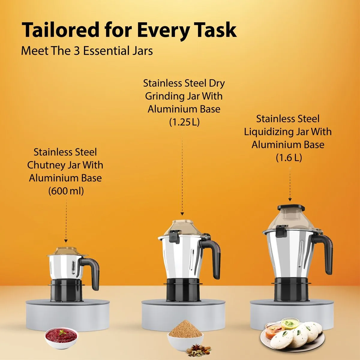 HAVELLS HEXO PLUS BLACK 3 JAR MIXER GRINDER - Image 5