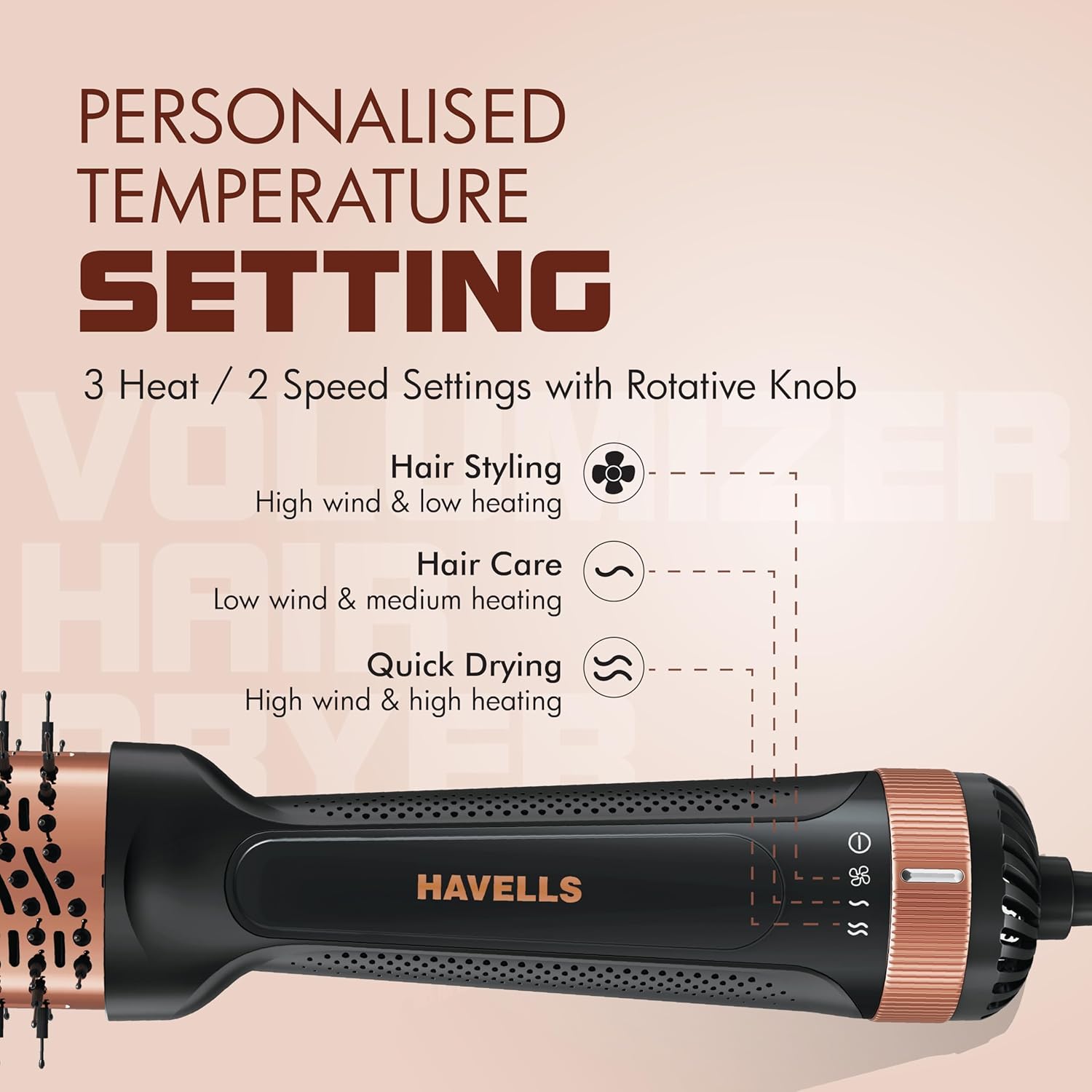 HAVELLS KERANOURISH VOLUMIZER HAIR DRYER (HD4081) - Image 8