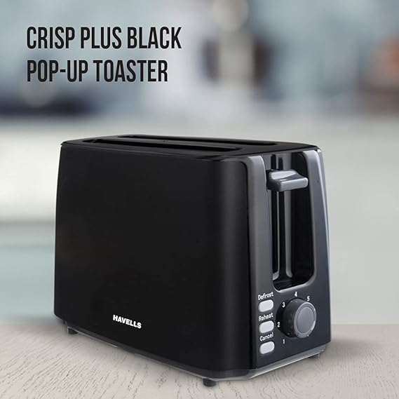 HAVELLS CRISP PLUS 2 SLICE POP-UP TOASTER WITH DUST COVER - Image 6